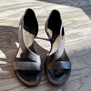 CYDWOQ  vintage Elegant grey  Women's Sandals